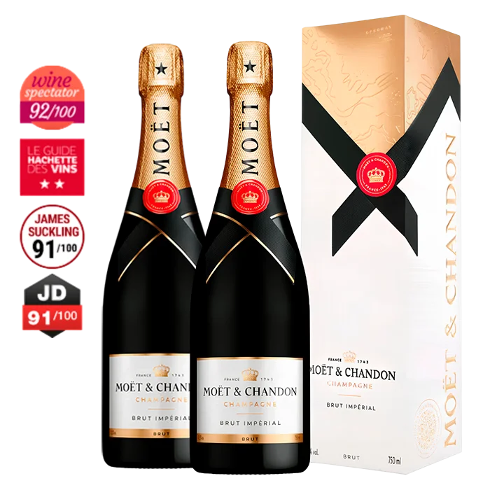 Pack Duo - Champagnes Moët & Chandon - Brut Impérial - En Étui