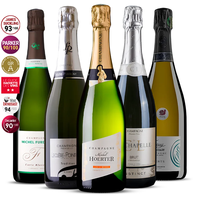 Pack 5 Champagnes de Vignerons 3.75l